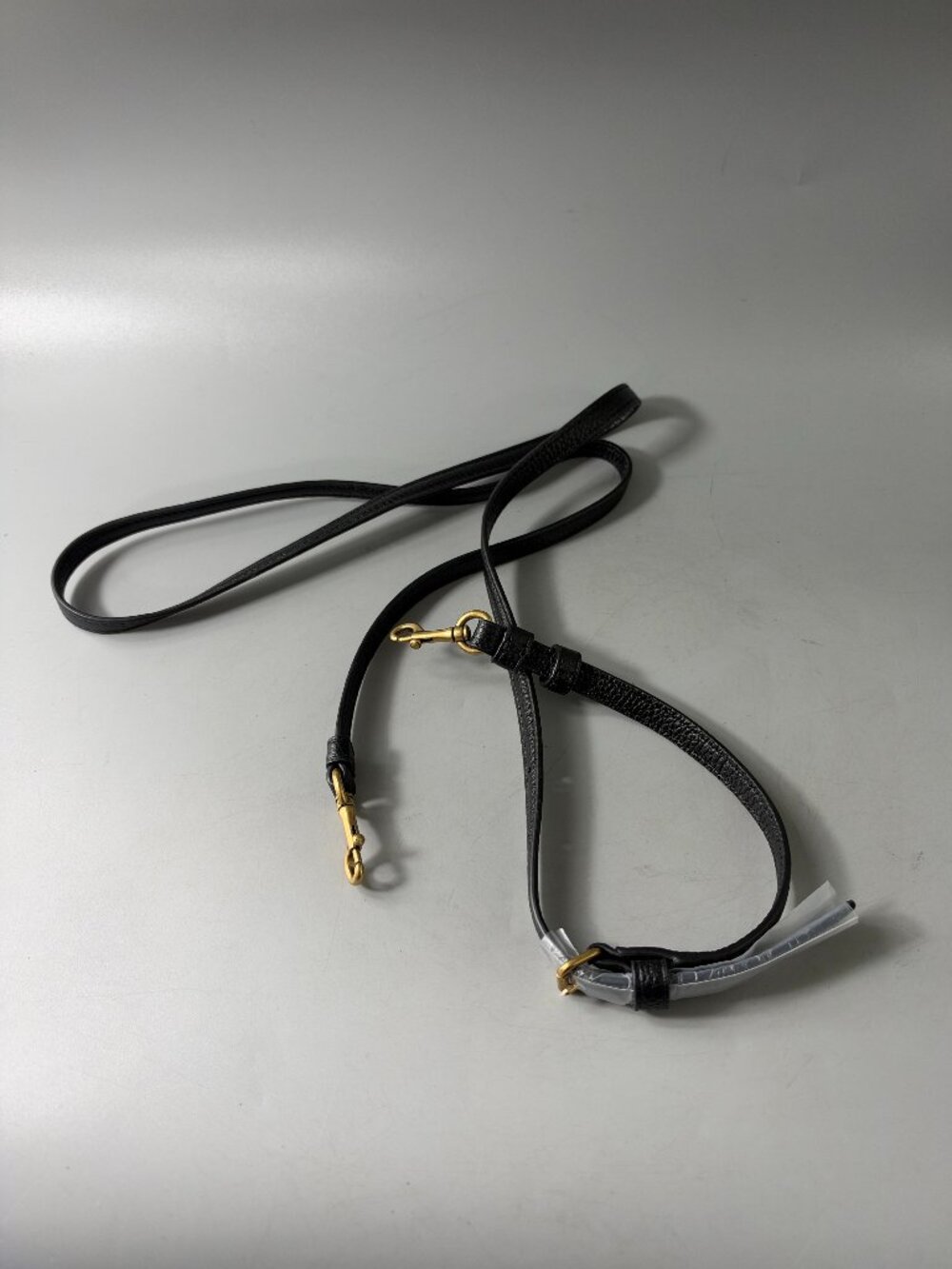 Authentic New Coach Black Leather Adjustable Slim Strap
